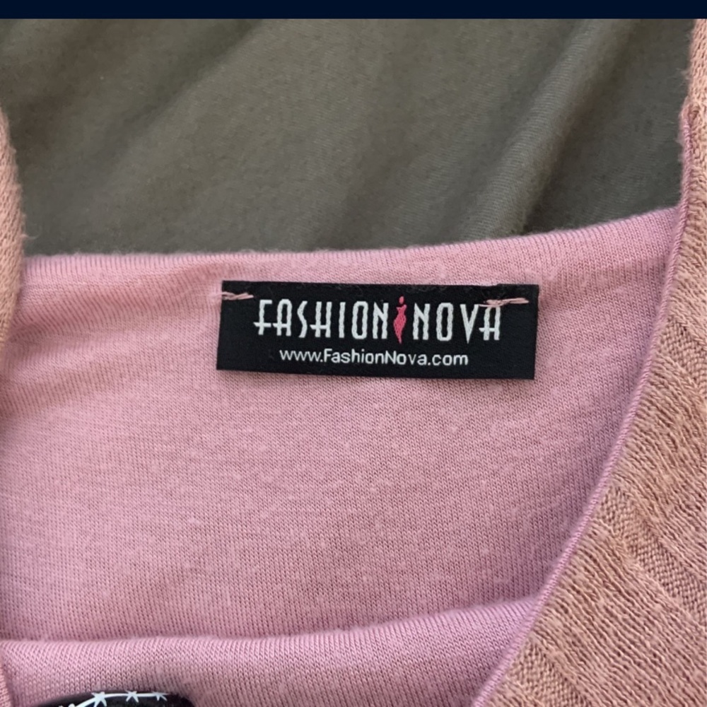 Pink fashion nova dress, size L